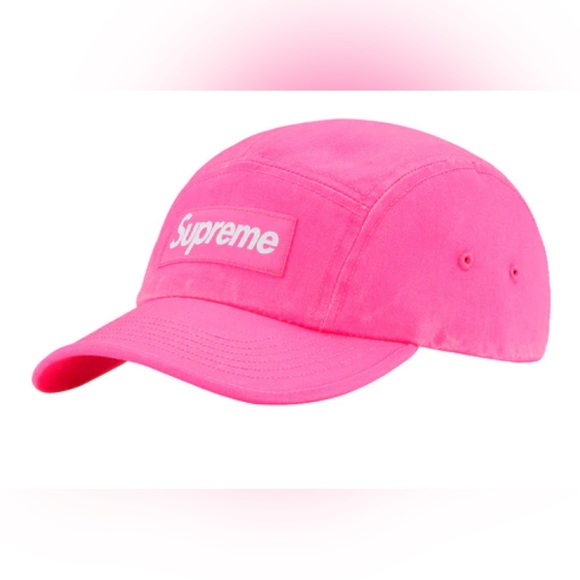 Supreme Accessories - Supreme Washed Chino Twill Camp Cap Pink